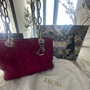 ✨️Authentic Dior cannage Pink Shoulder bag